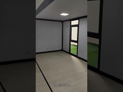 20FT Flat Expandable Shipping Container กําแพงผ้าม่านแก้ว ODM