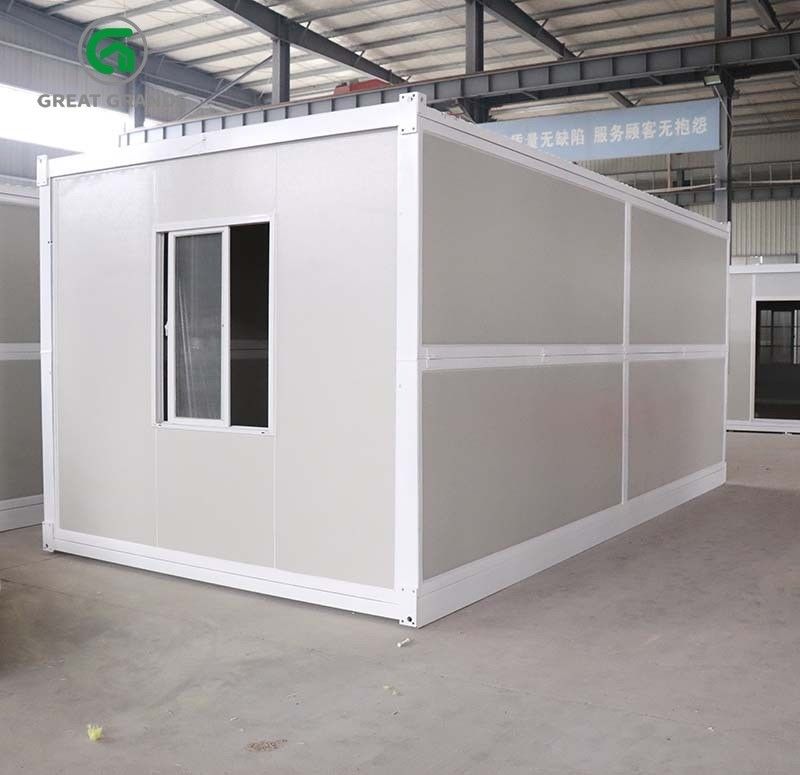บ้านตู้คอนเทนเนอร์สำเร็จรูปแบบพับได้แบบพกพาแบบพกพาเหมาะสำหรับสถานที่ก่อสร้างหรือกองทัพ
