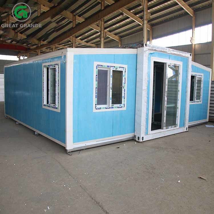 Brande 20 / 40Ft Container บ้านสำเร็จรูปแบบขยายได้ 5 ห้องนอนบ้านตู้คอนเทนเนอร์แบบพกพาบ้านตู้คอนเทนเนอร์