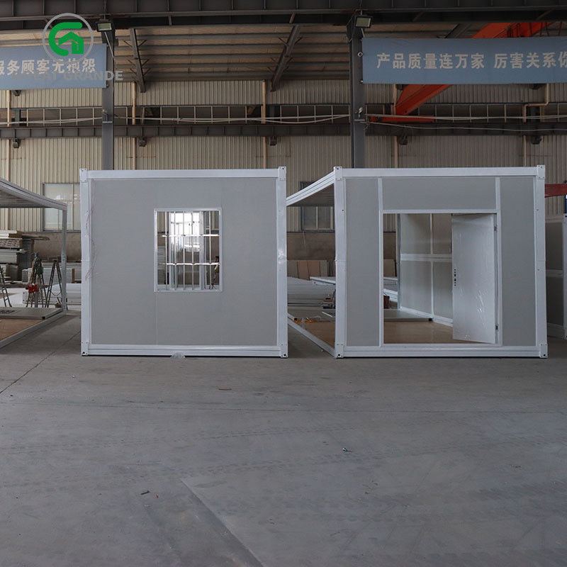 Anti Theft Windows Doors Portable Folding Container House A-Class ทนไฟ