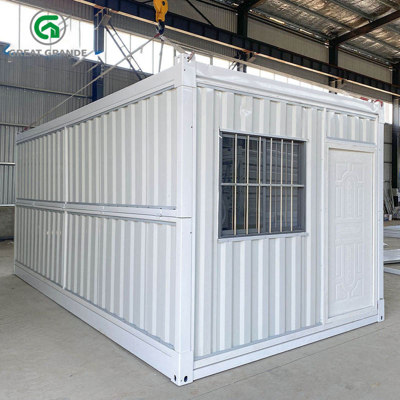 ผนังลวดลวด Prefab บ้านคอนเทนเนอร์พับ กันความร้อน หินหมี สถานที่นอน