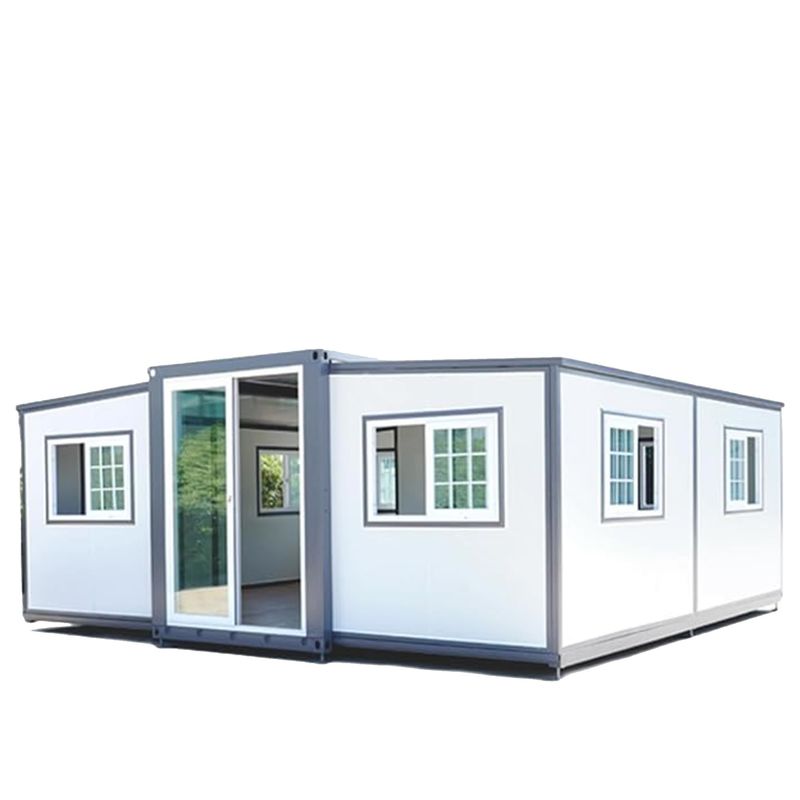 20FT บ้านมือถือ Prefab ผู้ผลิต บ้านมือสอง Prefab EPS แผ่นแซนวิชพื้นหนัง