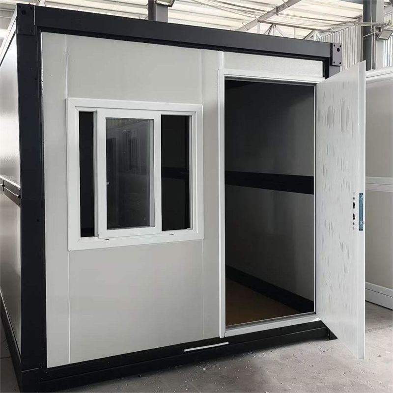 20ft Fold Out Container House ผู้ผลิต หลอดสแควร์ เหล็กเหล็กกระปุก การติดตั้งรวดเร็ว