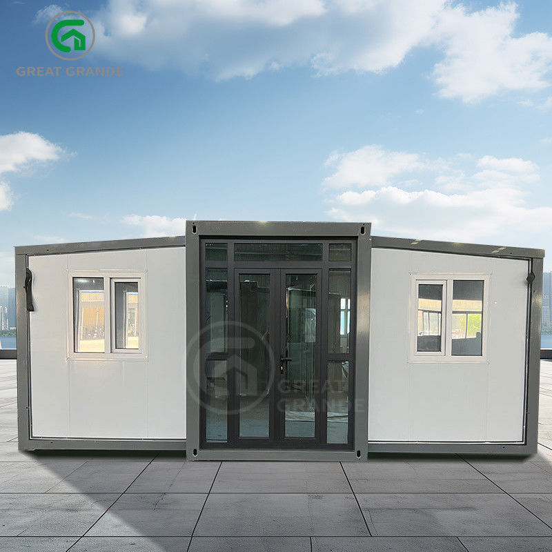 บ้าน Prefab ขยายได้ ข้างบน T50 Eps Board ความสูงภายนอก 2.86m ไม้ หรือการปรับแต่ง