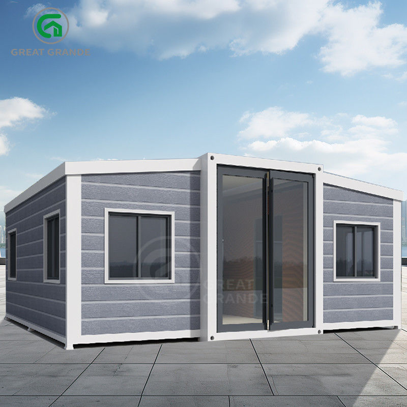 บ้าน Prefab ขยายได้ ข้างบน T50 Eps Board ความสูงภายนอก 2.86m ไม้ หรือการปรับแต่ง