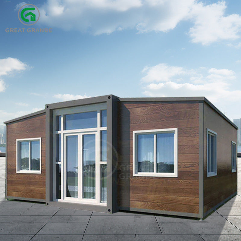 บ้าน Prefab ขยายได้ ข้างบน T50 Eps Board ความสูงภายนอก 2.86m ไม้ หรือการปรับแต่ง