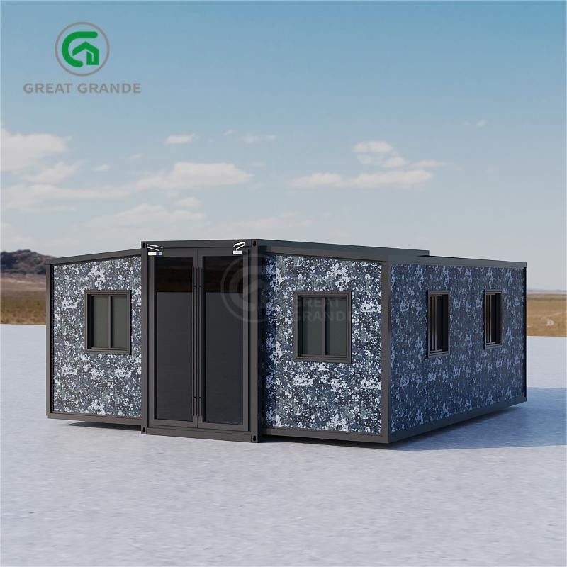 1.0 KN/M2 Load Customized Expandable Container Houses สูงพื้นการเข้าถึงด้วยกรอบเหล็กเหล็กกระปุก