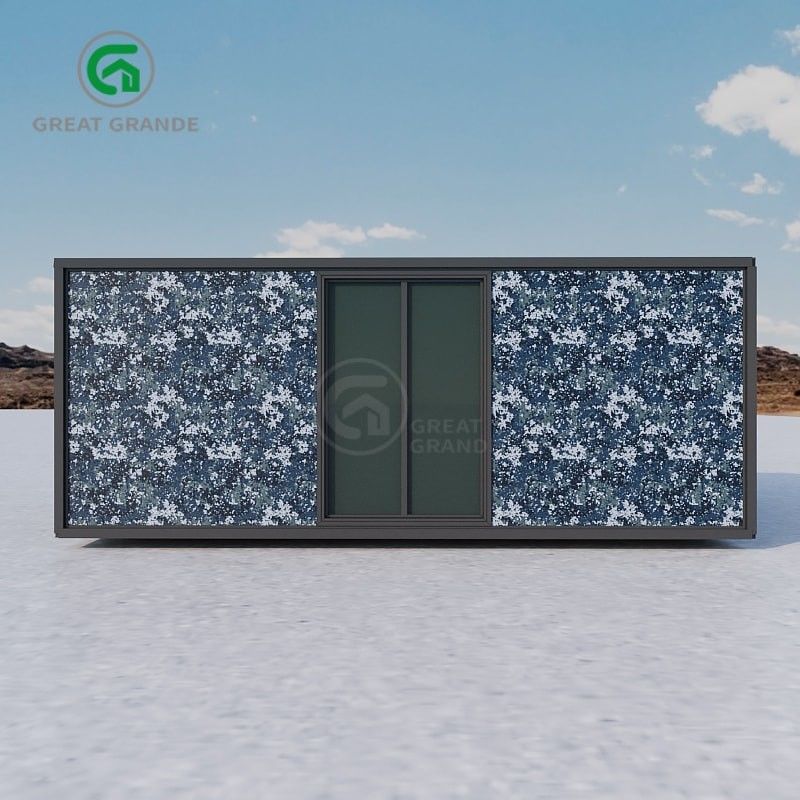 1.0 KN/M2 Load Customized Expandable Container Houses สูงพื้นการเข้าถึงด้วยกรอบเหล็กเหล็กกระปุก