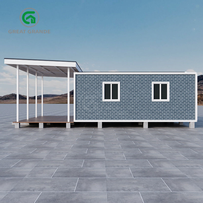 ความจุของหิมะ 1.0 KN/m2 บ้าน Prefab ขยายได้ ทนทานต่อสภาพอากาศ สําหรับการอยู่อาศัยชั่วคราวหรือถาวร