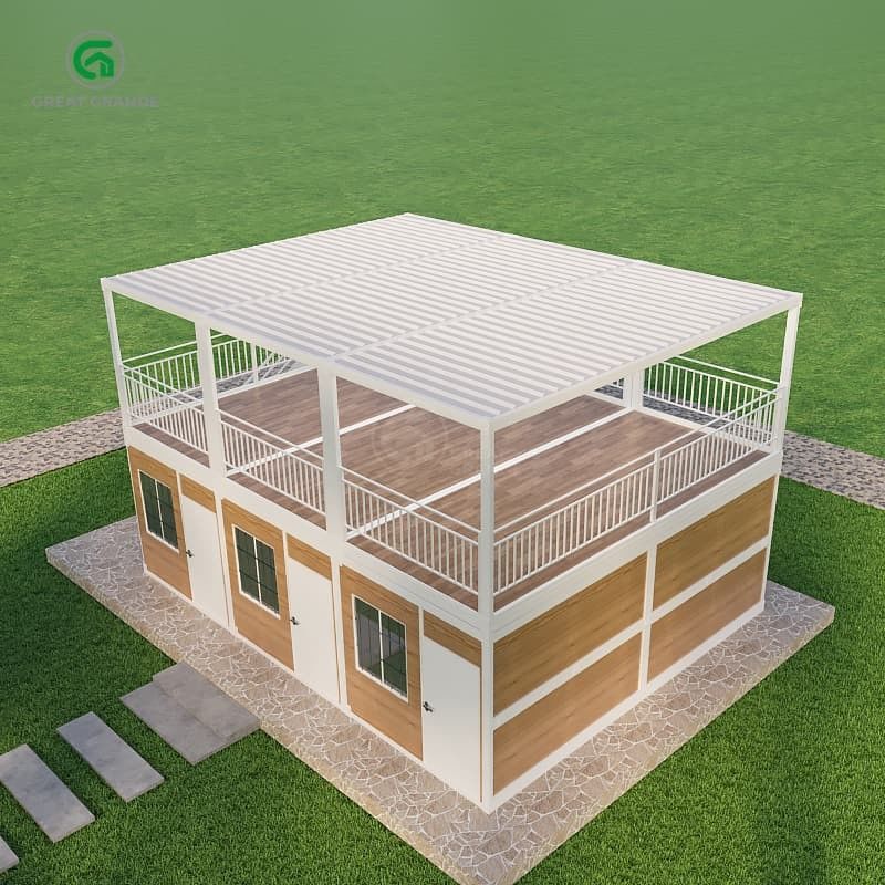 ความดันพื้น 2.0 KN / m2 บ้านบรรจุขนของพกพาที่มีภายนอกและการออกแบบอิสระที่สามารถปรับแต่งได้