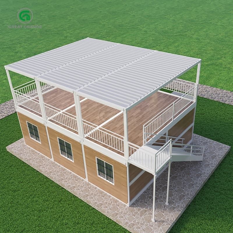 ความดันพื้น 2.0 KN / m2 บ้านบรรจุขนของพกพาที่มีภายนอกและการออกแบบอิสระที่สามารถปรับแต่งได้