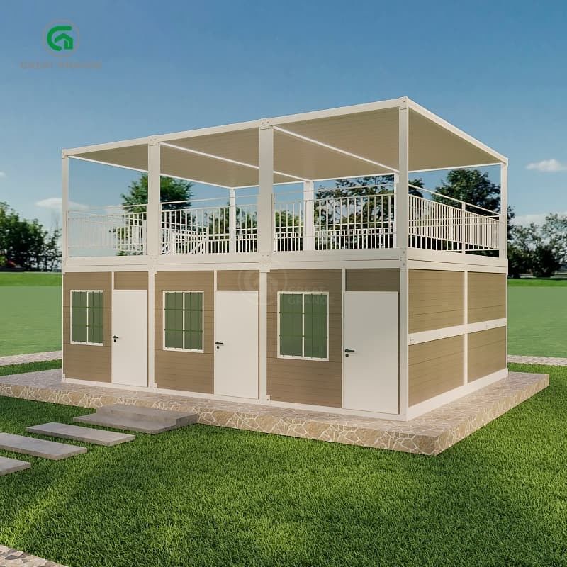 ความดันพื้น 2.0 KN / m2 บ้านบรรจุขวดพกพาที่มีอิสระในการออกแบบภายนอกที่สามารถปรับแต่งได้